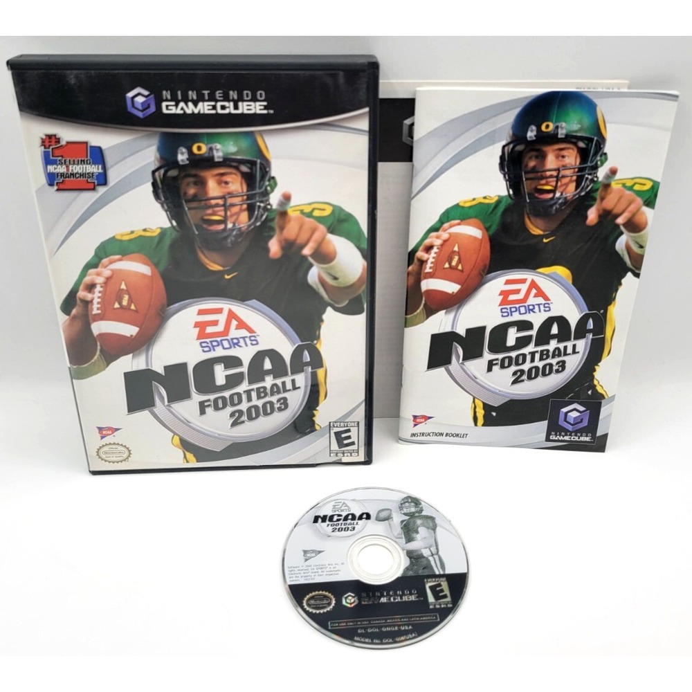 NCAA Football 2003 (Nintendo GameCube, 2002) CIB COMPLETE IN BOX‎